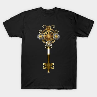 Steampunk key with gears T-Shirt